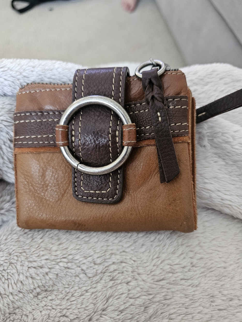 Vintage Fossil Wallet, Leather